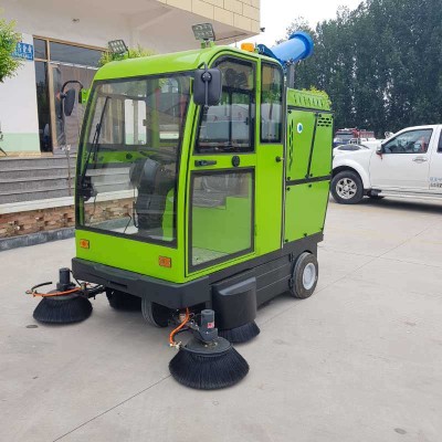 Ride-on Road Cleaning Machine Fully Enclosed Electric Sweeper Street Cleaning Sweeper